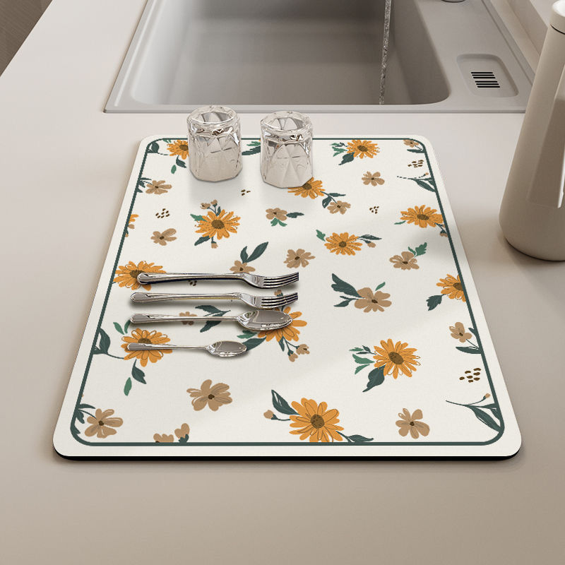 Kitchen Household Dining Table Table Wash-free Mat