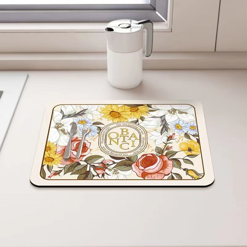 Kitchen Household Dining Table Table Wash-free Mat