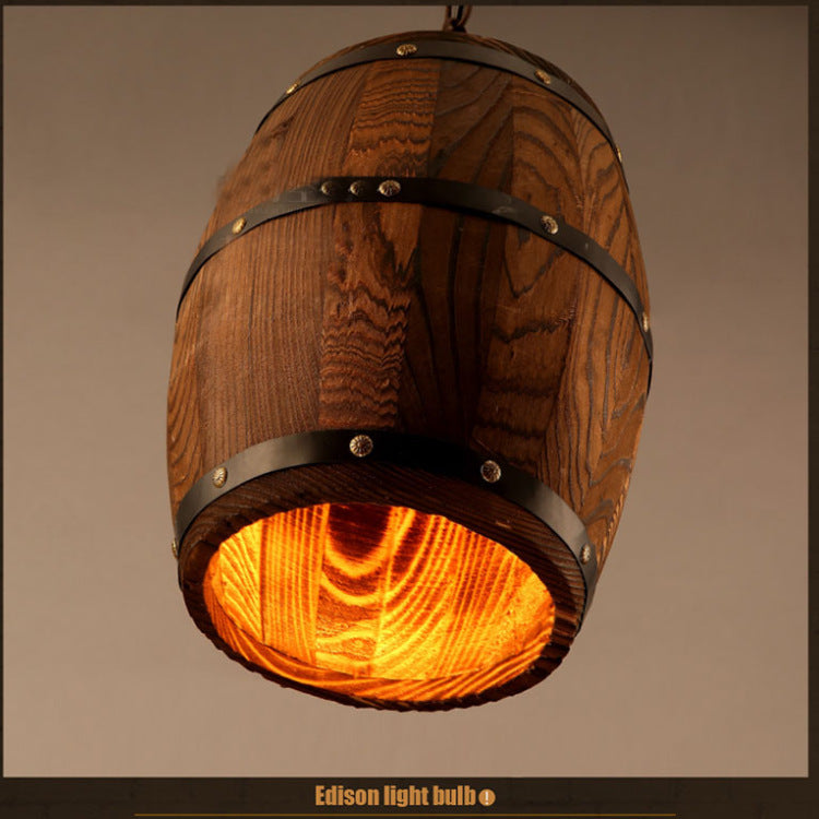 wine barrel wooden chandeliers