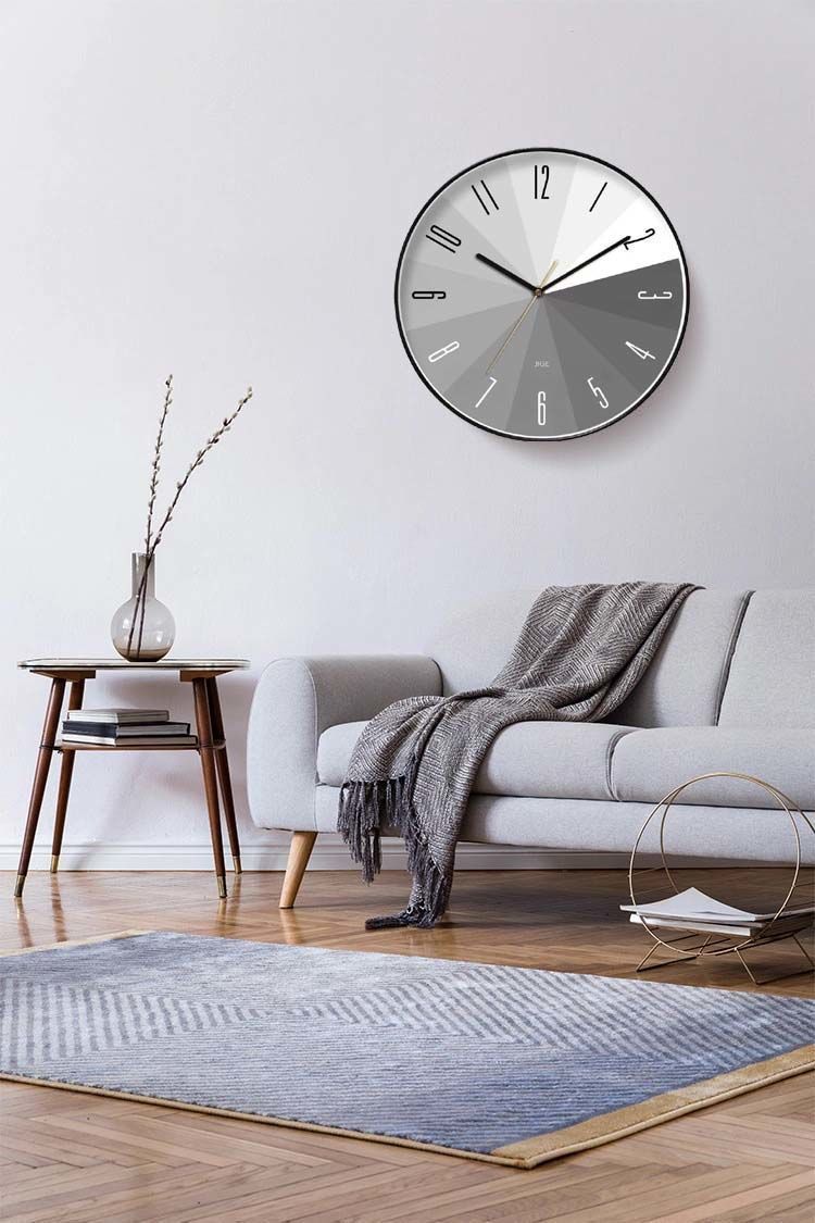 Living Room Modern Minimalist Clocks Atmosphere Household Mute Free Punch