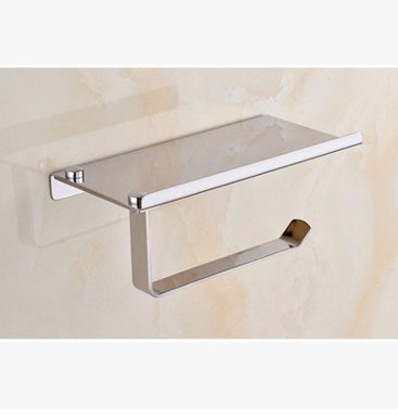 304 stainless steel phone towel rack toilet paper holder bathroom accessories creative tissue box thickening