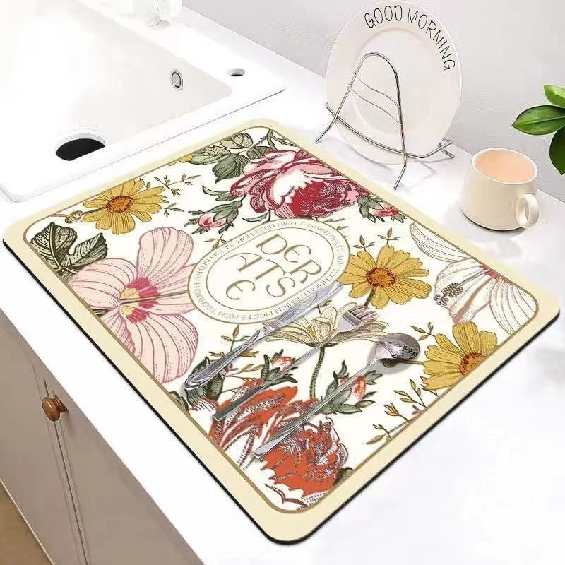 Kitchen Household Dining Table Table Wash-free Mat