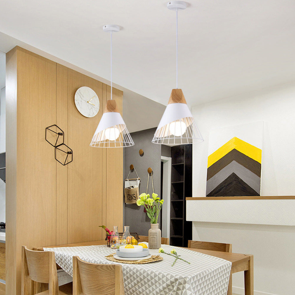 Modern Bedroom With Cash Register And Iron Chandeliers